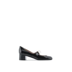 Emporio Armani EA7 Decollt Mary Janes Block Heel Pumps in Black