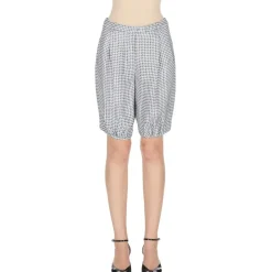 Emporio Armani EA7 Houndstooth Elasticated Hem Shorts in Multi