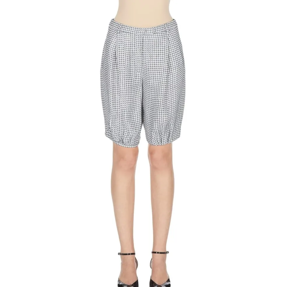 Emporio Armani EA7 Houndstooth Elasticated Hem Shorts in Multi