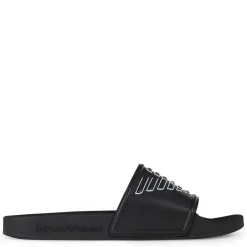 Emporio Armani EA7 Sliders in Black