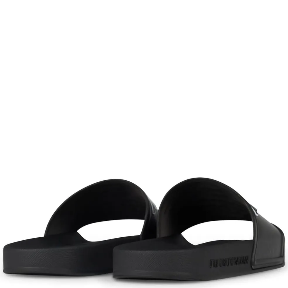Emporio Armani EA7 Sliders in Black