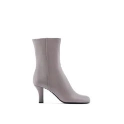 Emporio Armani EA7 Stiv Ankle Block Heel Boots in Brown