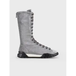Emporio Armani EA7 Tall Boots in Grey