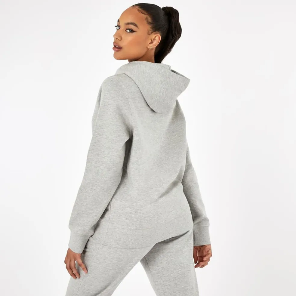 Firetrap Large Logo Hoodie in Grey