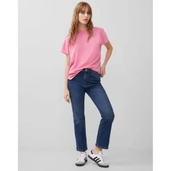 French Connection Crew Neck Regular Fit Short Sleeve T-Shirt in Red