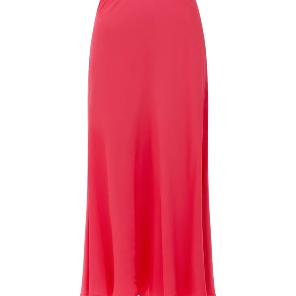 French Connection Ennis Midi Skirt in Red