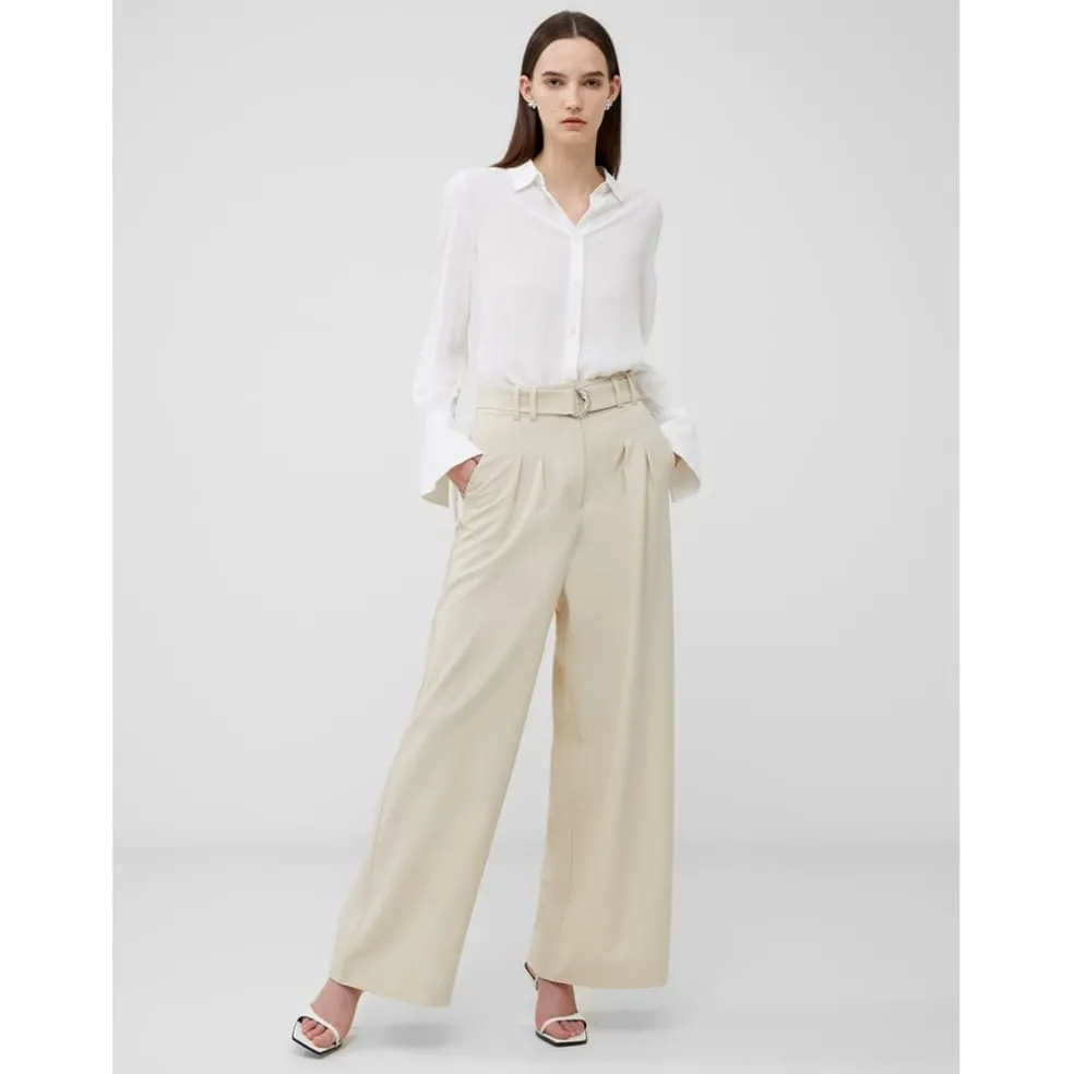 French Connection Everly Trousers in Cream