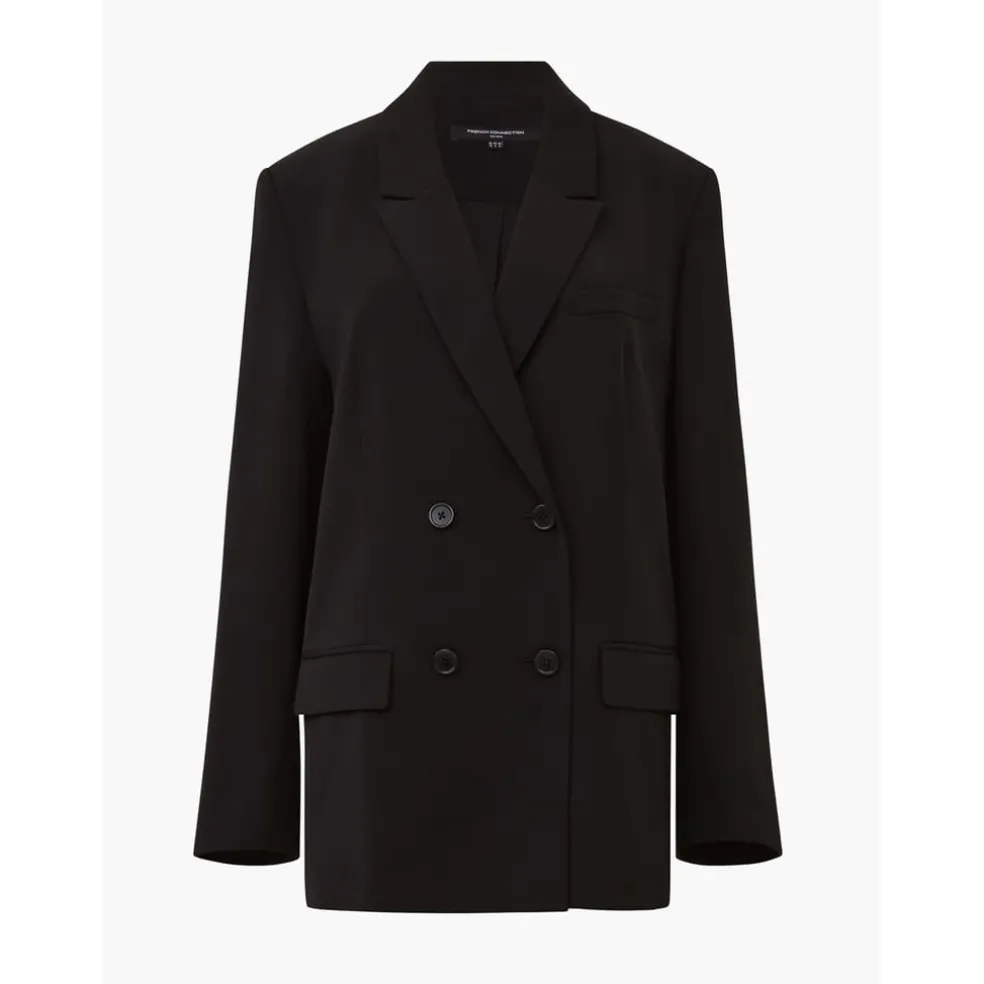 French Connection Harrie Relaxed Fit Blazer in Black
