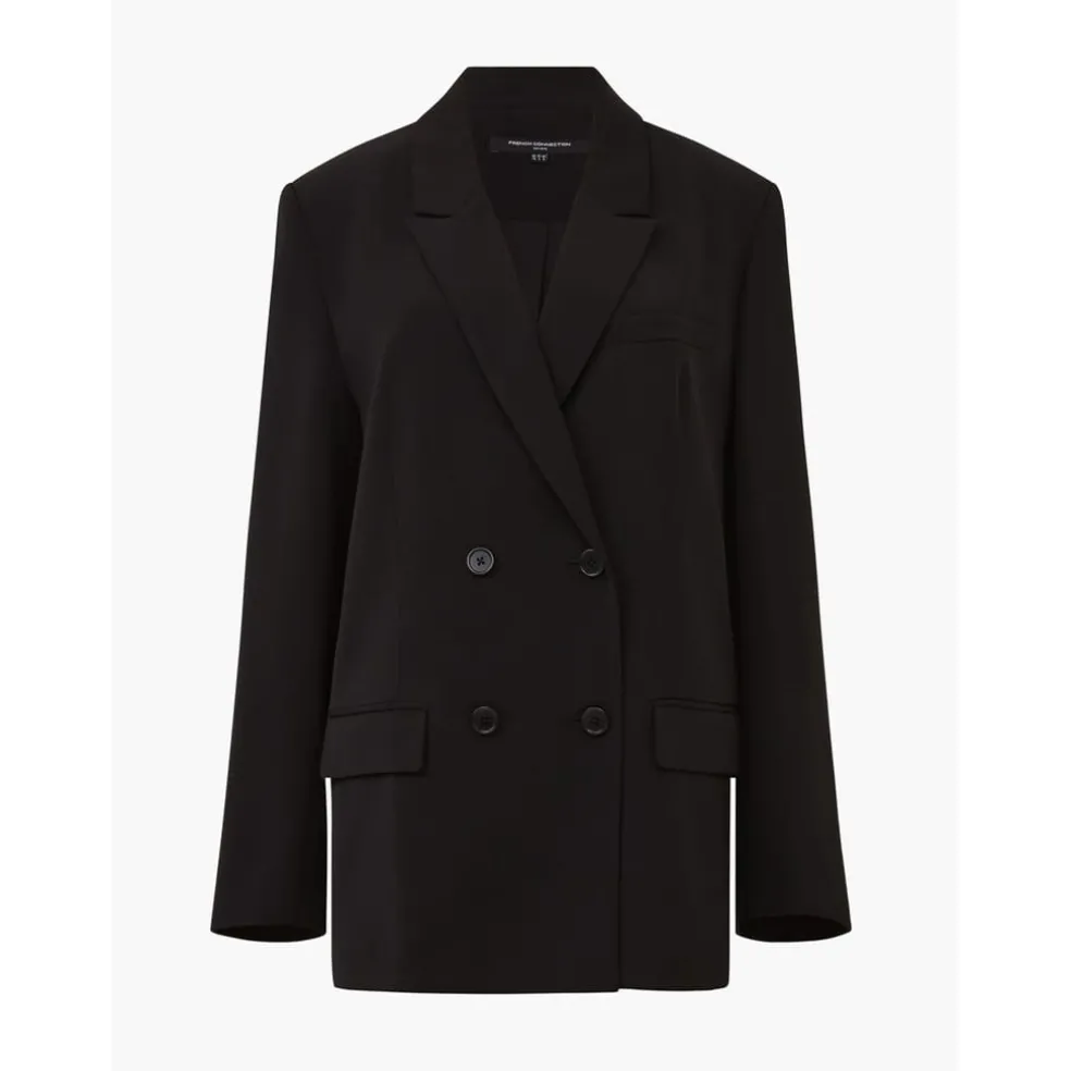 French Connection Harrie Relaxed Fit Blazer in Black