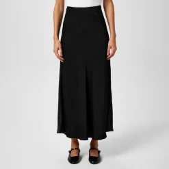 French Connection Slip Skirt in Black