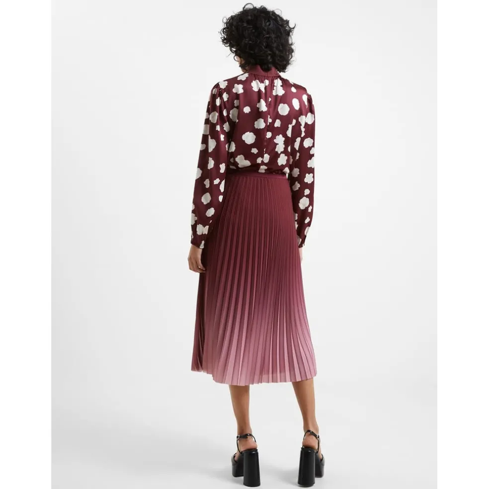 French Connection Sunburst Crepe in Red