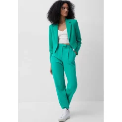 French Connection Whisper Ruth Cropped Blazer in Green