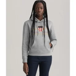 Gant Archive Shield Hoodie in Grey