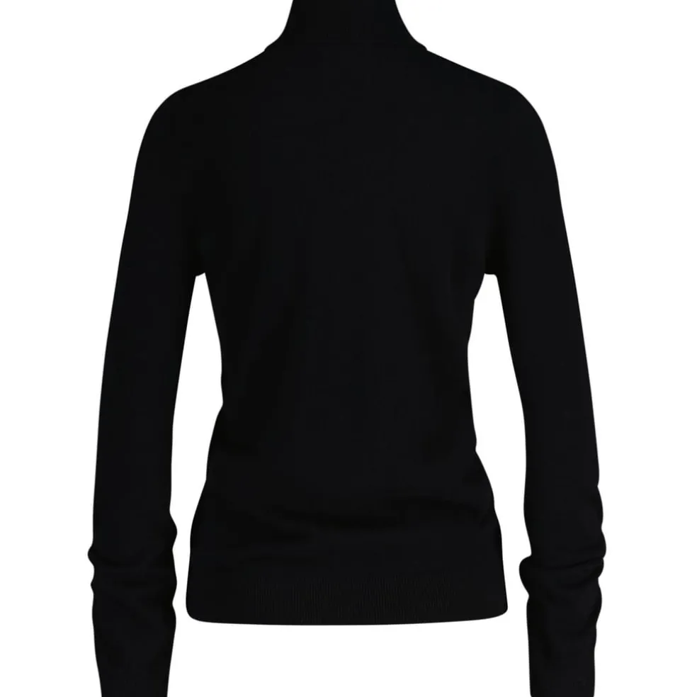 Gant Turtleneck Lambswool Regular Fit Sweater in Black