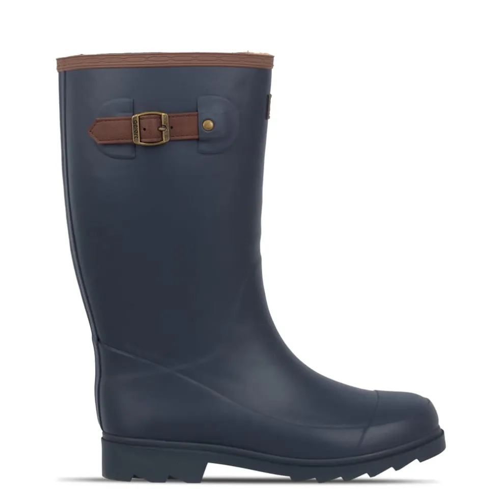 Gelert Fur Welly Boot Ladies in Blue