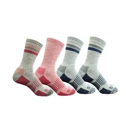 Gelert 4pk Crw Socks Ladies in Multi