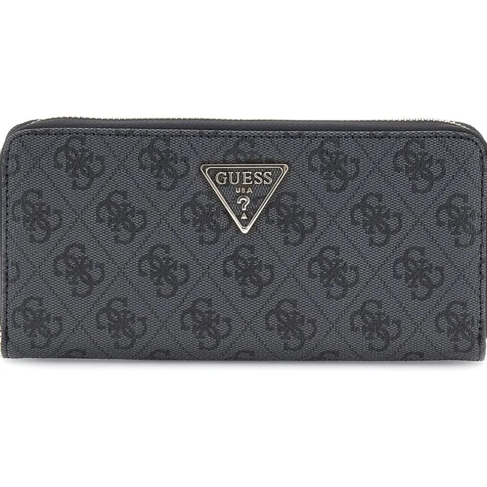 Guess Zip Around Wallet in Black