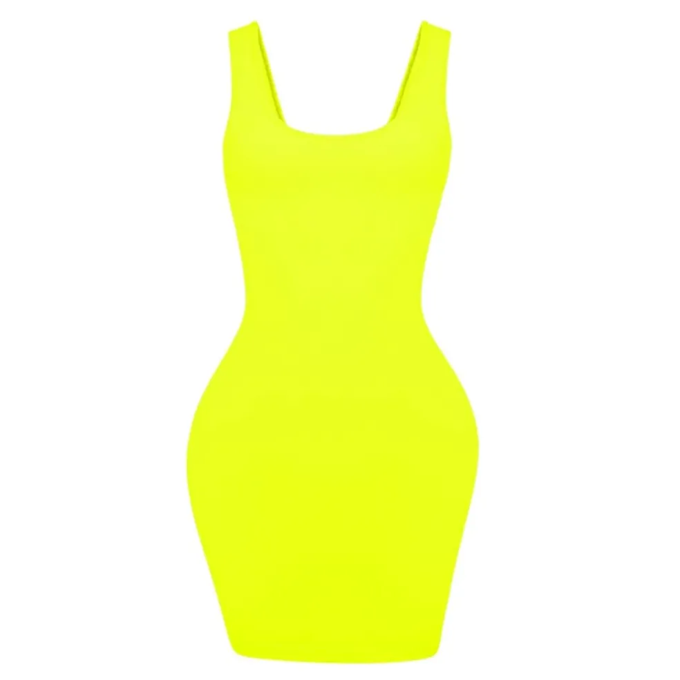 Honeyz Bandage Scoop Neck Mini Bodycon Dress in Yellow