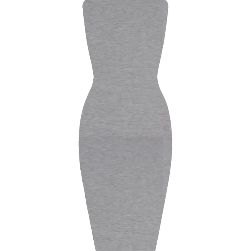 Honeyz Boobtube Midi Bodycon Dress in Grey