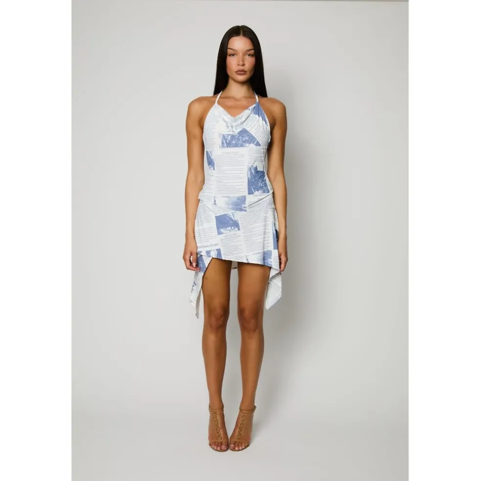 Honeyz Sling Dress in Blue
