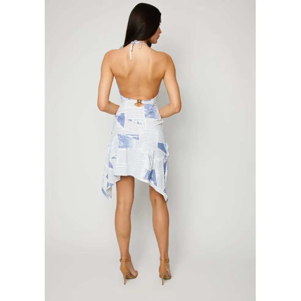 Honeyz Sling Dress in Blue