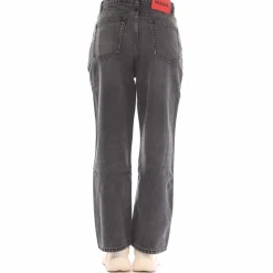 Hugo 933 Modern-Fit Wide-Leg Jeans in Grey
