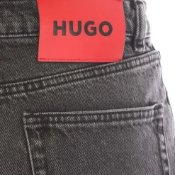 Hugo 933 Modern-Fit Wide-Leg Jeans in Grey