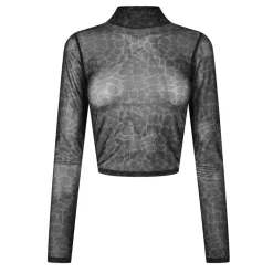 Hugo Womens Dasori Cropped Top in Black
