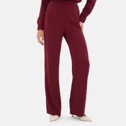 I Saw It First Crepe Wide Leg Trouser in Red
