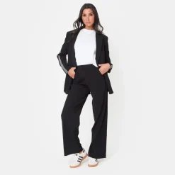 I Saw It First Side Stripe Trousers in Black