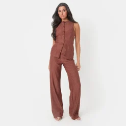 I Saw It First Wide Leg Trousers in Brown