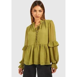 Influence Doby Ti Nk Blse in Green