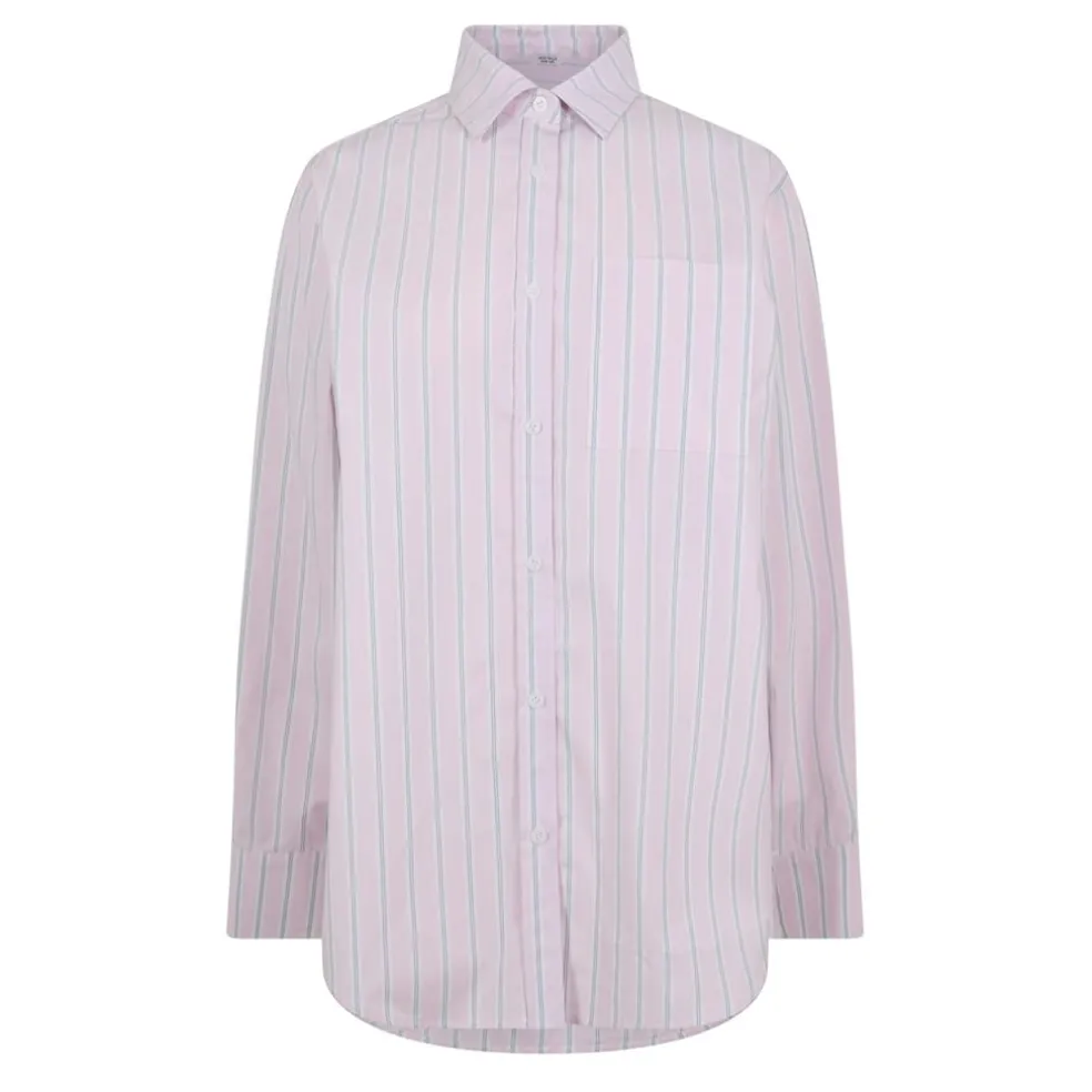 Jack Wills Regular Fit Poplin Long Sleeve Shirt in Pink