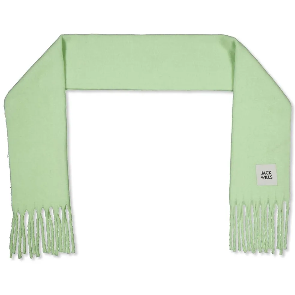 Jack Wills Soft Fluffy Scarf in Green