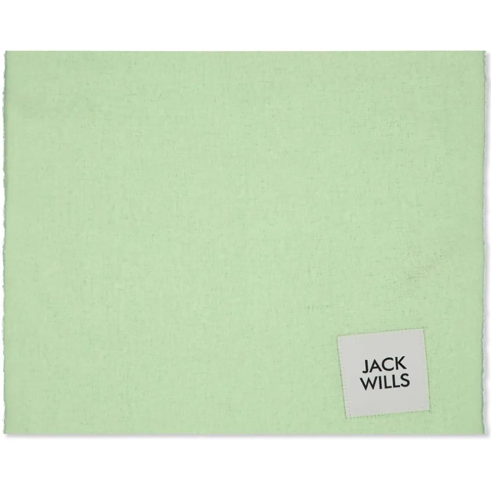 Jack Wills Soft Fluffy Scarf in Green