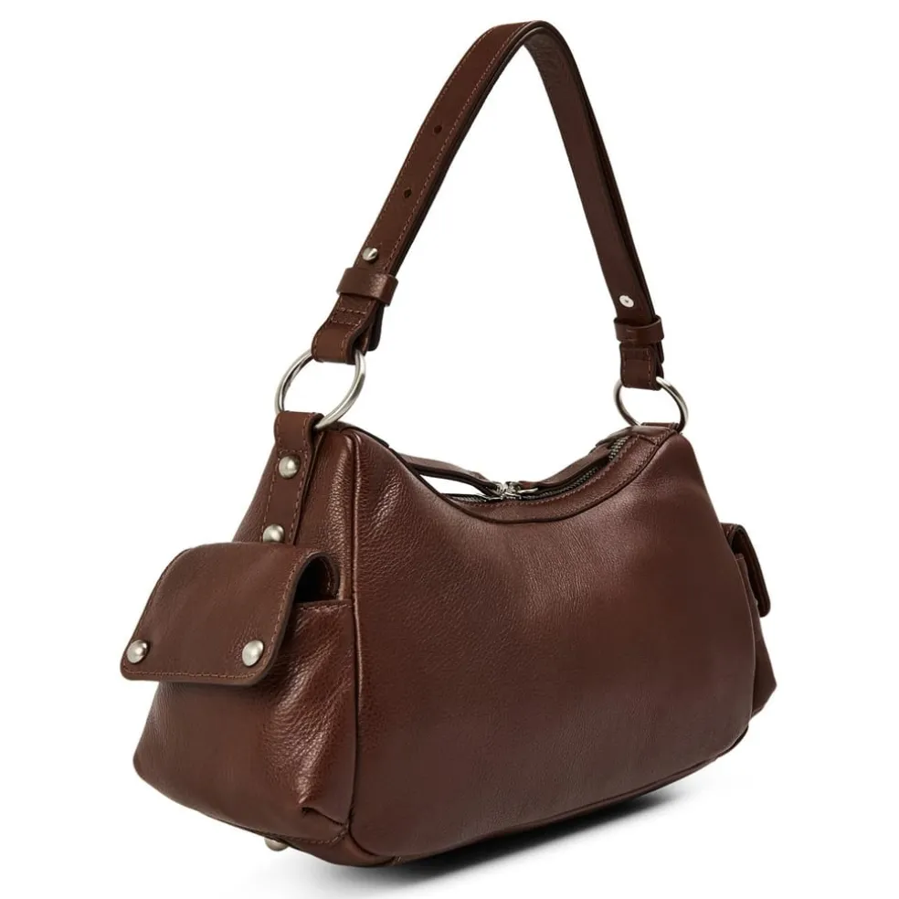 Kangol Utillity Shoulder Bag in Brown