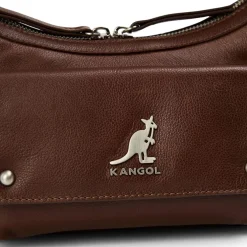 Kangol Utillity Shoulder Bag in Brown