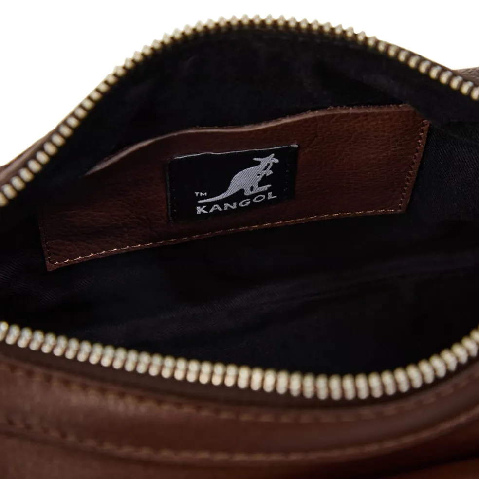 Kangol Utillity Shoulder Bag in Brown