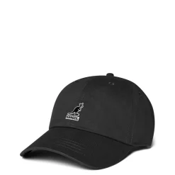 Kangol Womens Kangaroo 6 Planel Baseball Cap in Black