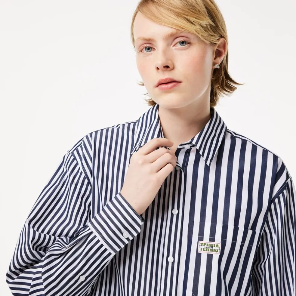 Lacoste Regular Fit Long Sleeve Shirt in Blue