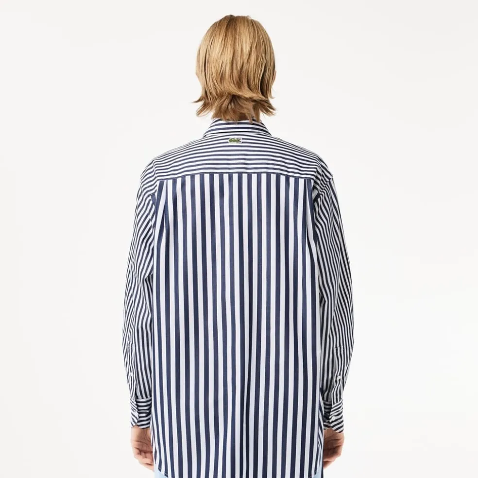 Lacoste Regular Fit Long Sleeve Shirt in Blue
