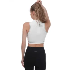 Lacoste Sport Polo Style Sports Bra in White