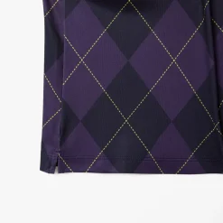 Lacoste Sport Regular Fit UV Protect Golf Polo Shirt in Purple