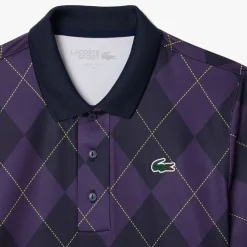 Lacoste Sport Regular Fit UV Protect Golf Polo Shirt in Purple