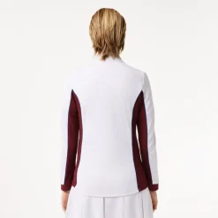 Lacoste Sport Slim Fit Tennis Layering Sweatshirt in White red