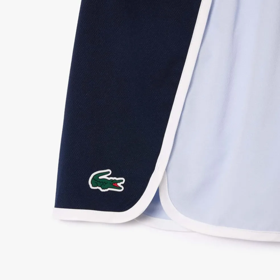 Lacoste Sport Stretch Diamond Taffeta Sport Shorts in Blue