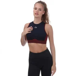 Lacoste Sport Stretch Sports Bra in Navy