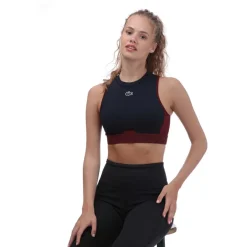 Lacoste Sport Stretch Sports Bra in Navy