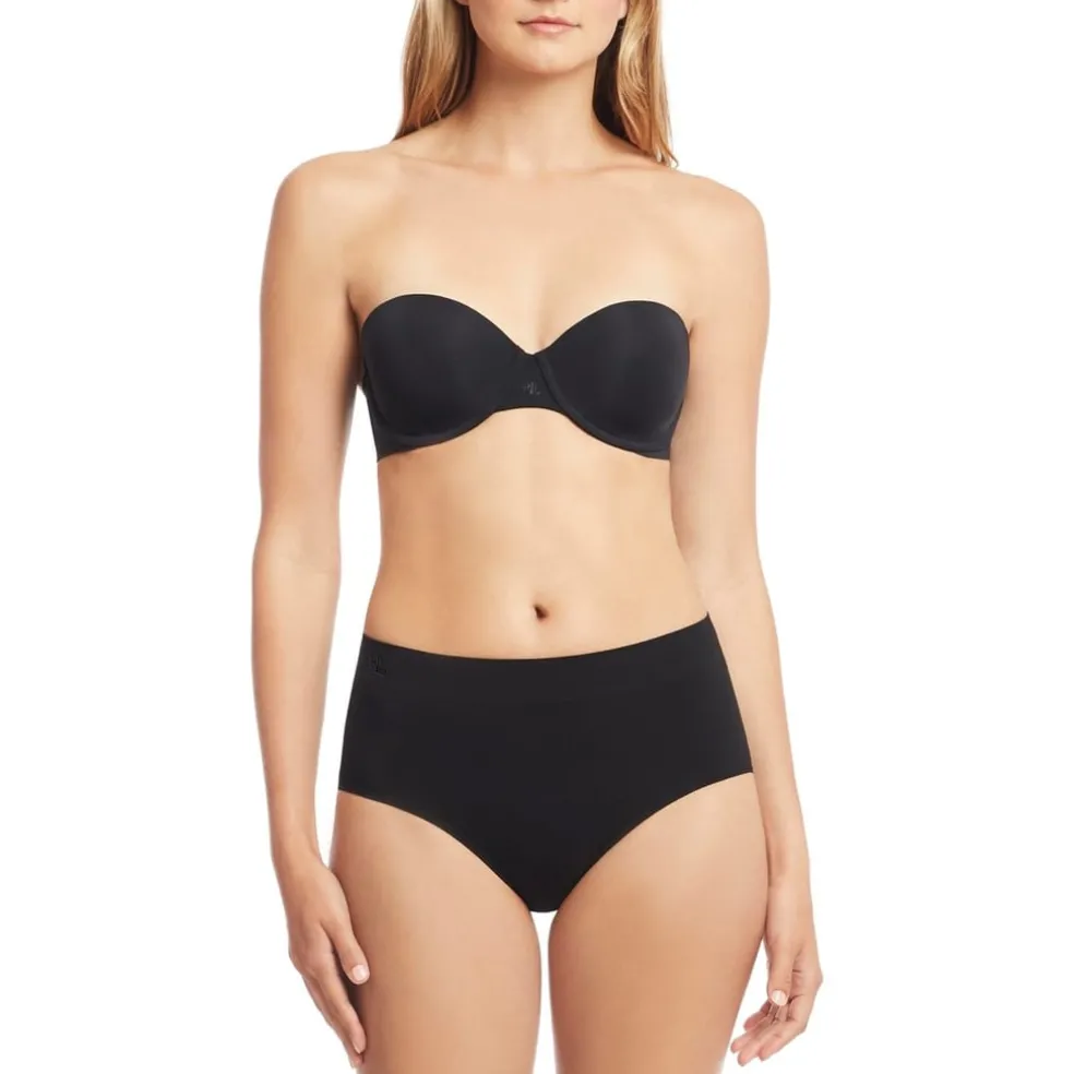 Lauren by Ralph Lauren Detach Hipster Brief in Black