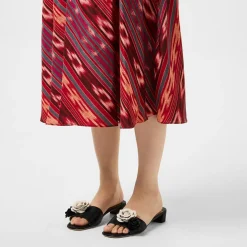 Lauren by Ralph Lauren Flower Sandals in Black